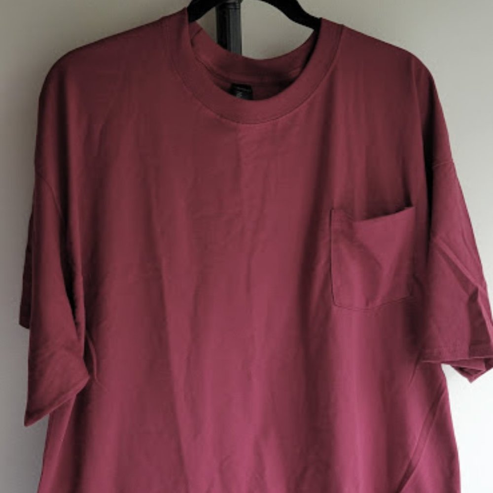 Hanes Beefy T-Shirt Tall - Maroon - NWOT 2XL